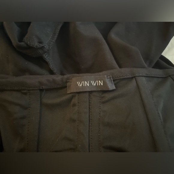 Win Win Black Jogger Large Lace High Waisted Pants Comfy Fitting - Picture 7 of 7